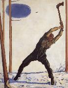 Ferdinand Hodler WOodcutter oil on canvas